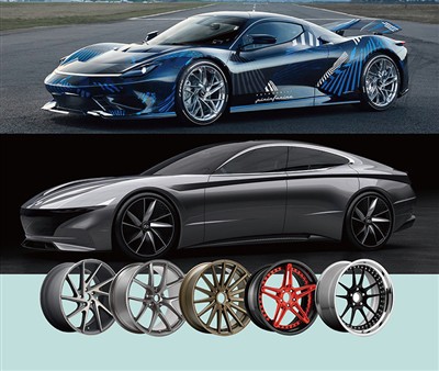 Aluminum alloy wheel tips
