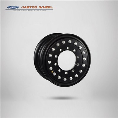20*10 Inch Two-Piece Shiny Black Forged Special Alloy Truck Wheel