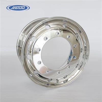PCD 335 mm Mirror Polished Wheels Of Size 22.5-11.75 Inch For Truck